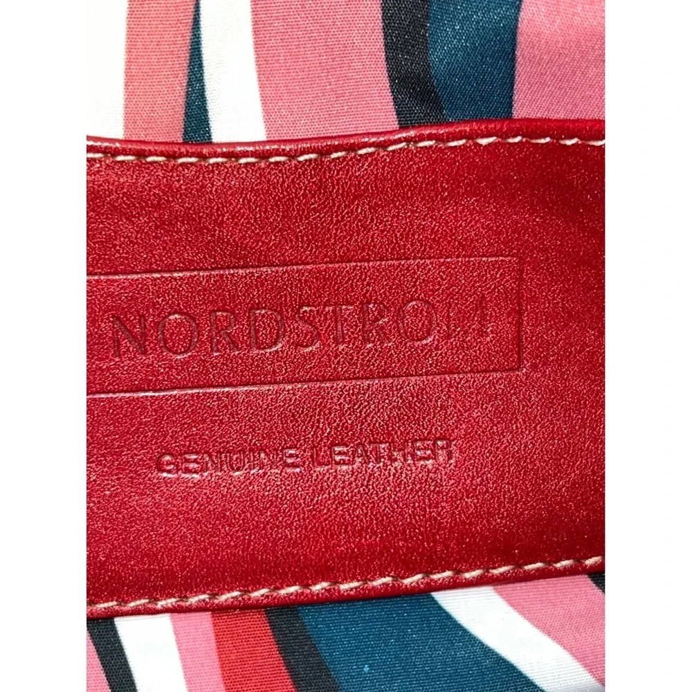 Nordstrom Vintage Y2K Red Leather Hobo Shoulder Bag Purse